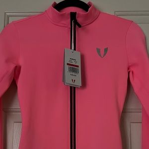 Firm ABS zip jacket in pink